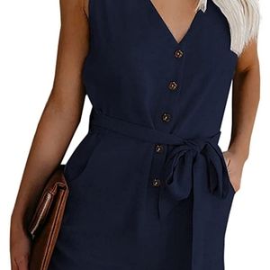 NWT Adibosy V-Neck Romper